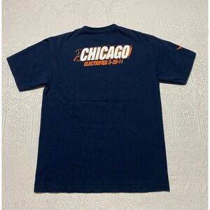 WWE Authentic The Rock Finally Chicago Electrified 2011 Navy Blue T-Shirt Mens L